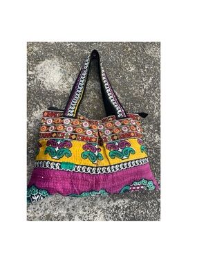 Pouch, Kutch Mirror Work Clutch, Embroidered